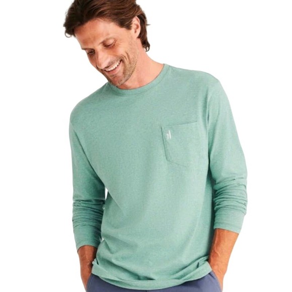 johnnie-O Heathered Brennan Long Sleeve T-Shirt Size XL NWT - Picture 1 of 12